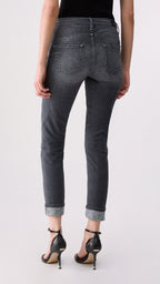 Liu jo jeans skinny con applicazioni UF6006D03058 denim grey