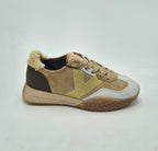 Keh.noo sneaker camoscio con teddy W25S00KW9761638 beige/bronzo