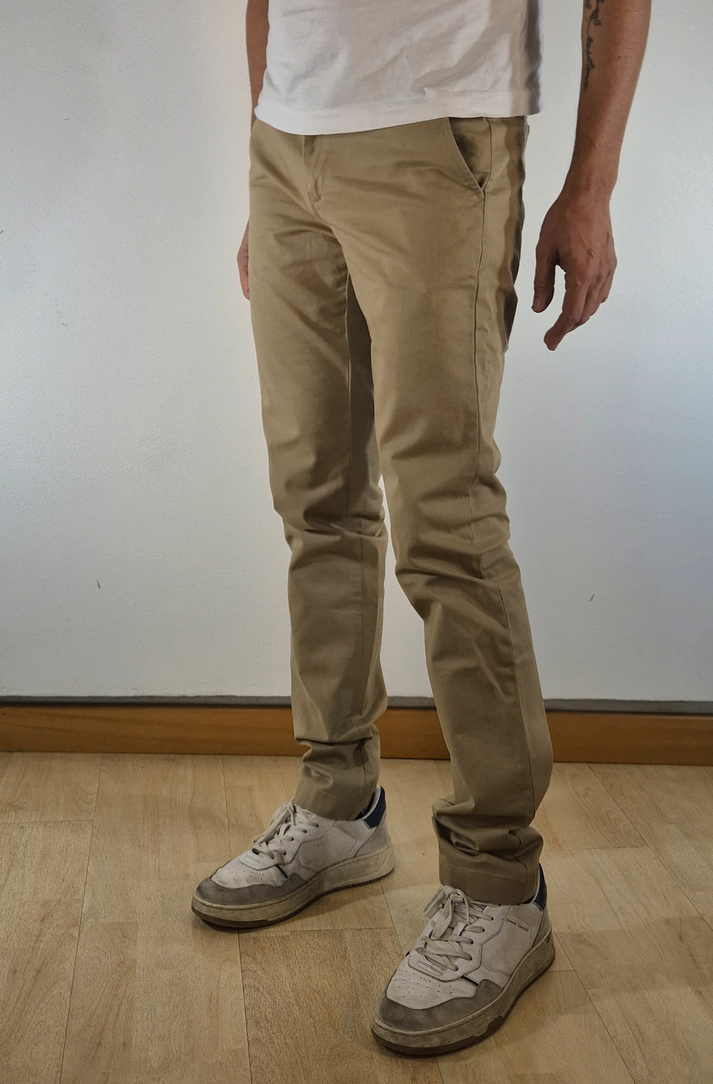 Gant pantalone chinos cotone stretch 25031505380248 beige khaki