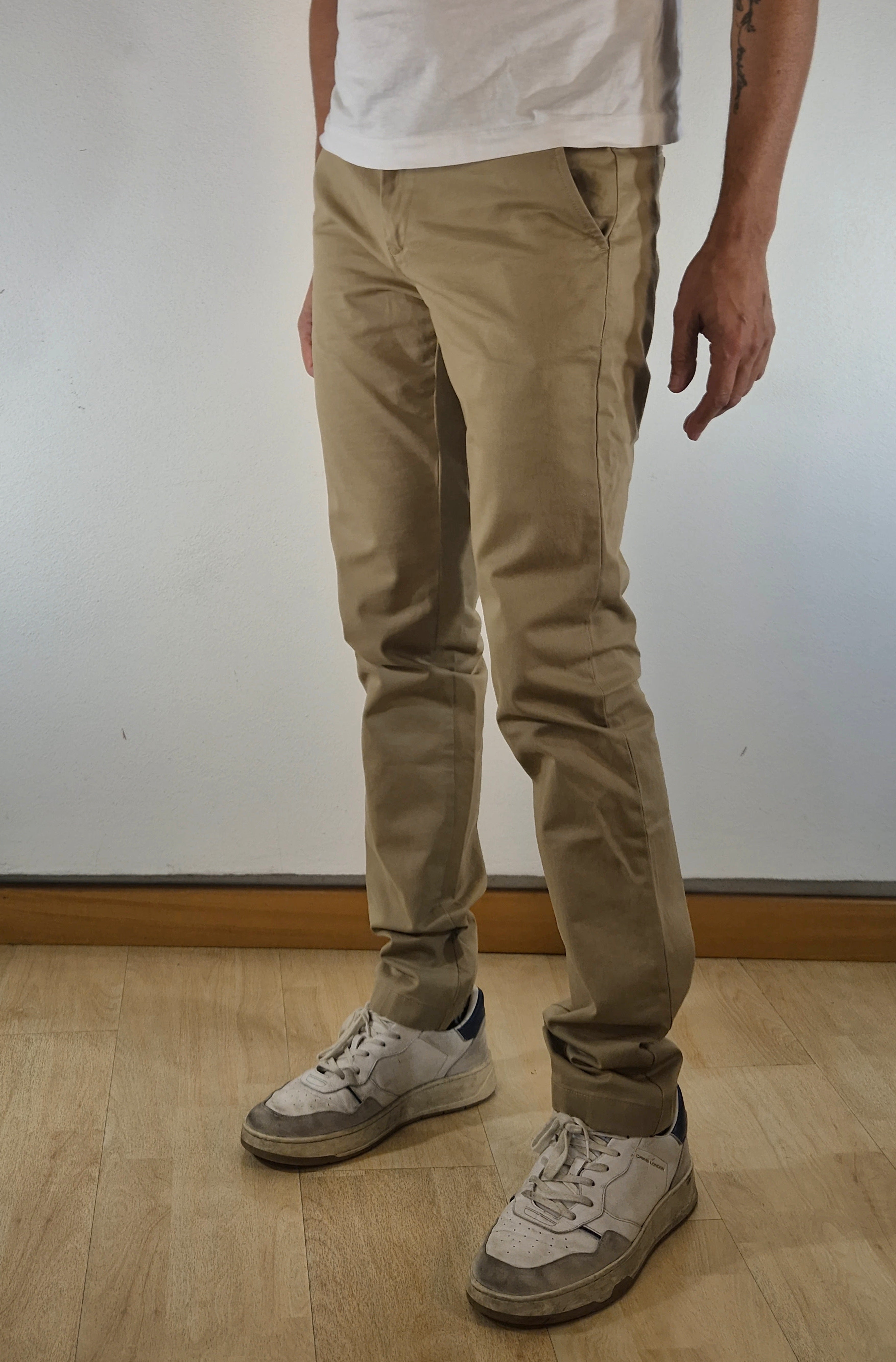 Gant pantalone chinos cotone stretch 25031505380248 beige khaki