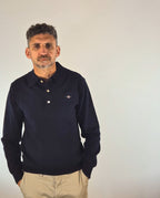 Gant polo manica lunga lambswool super fine 2503087215/410