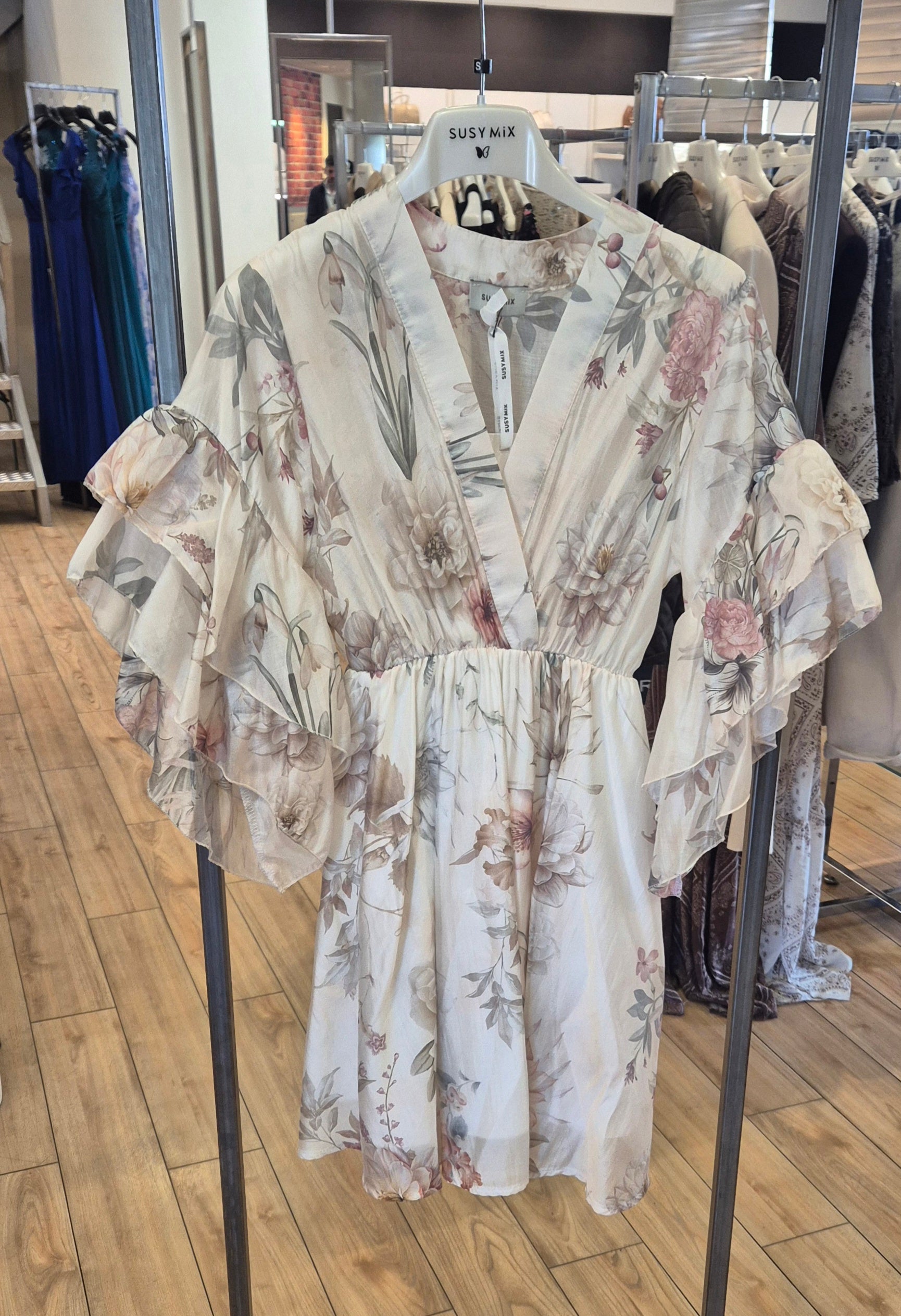 Susy Mix abito floreale 26248C4U58 floreale latte