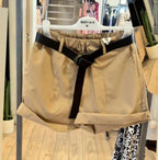 Susy Mix short 100% cotone con cintura S12246COU24 cammello