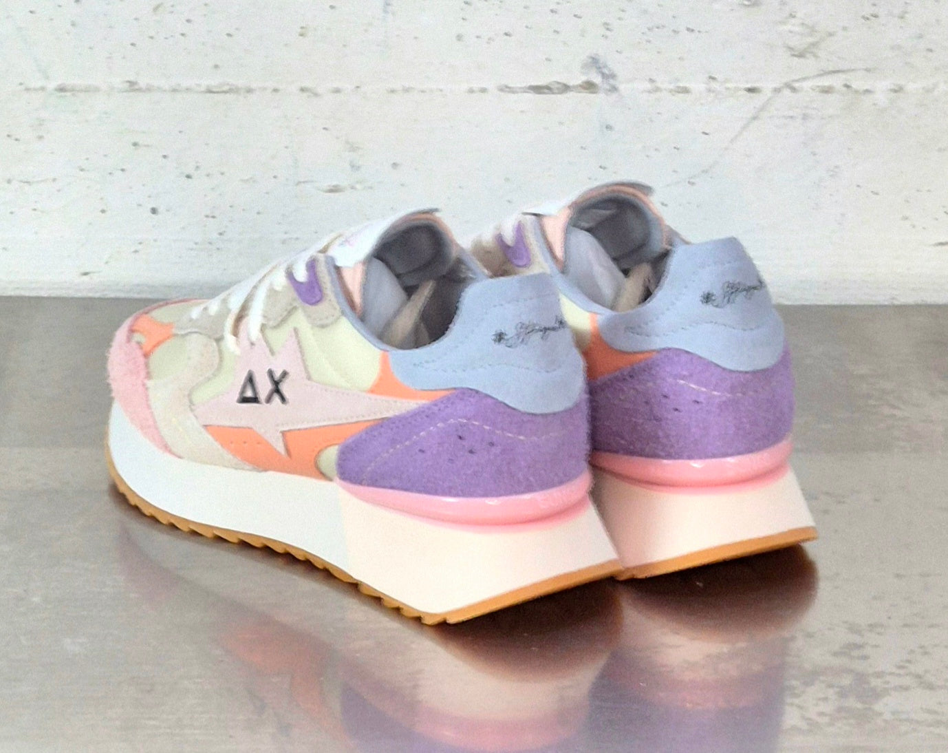 Sun 68 sneaker donna Z3621531 starlight multicolor option bianco panna