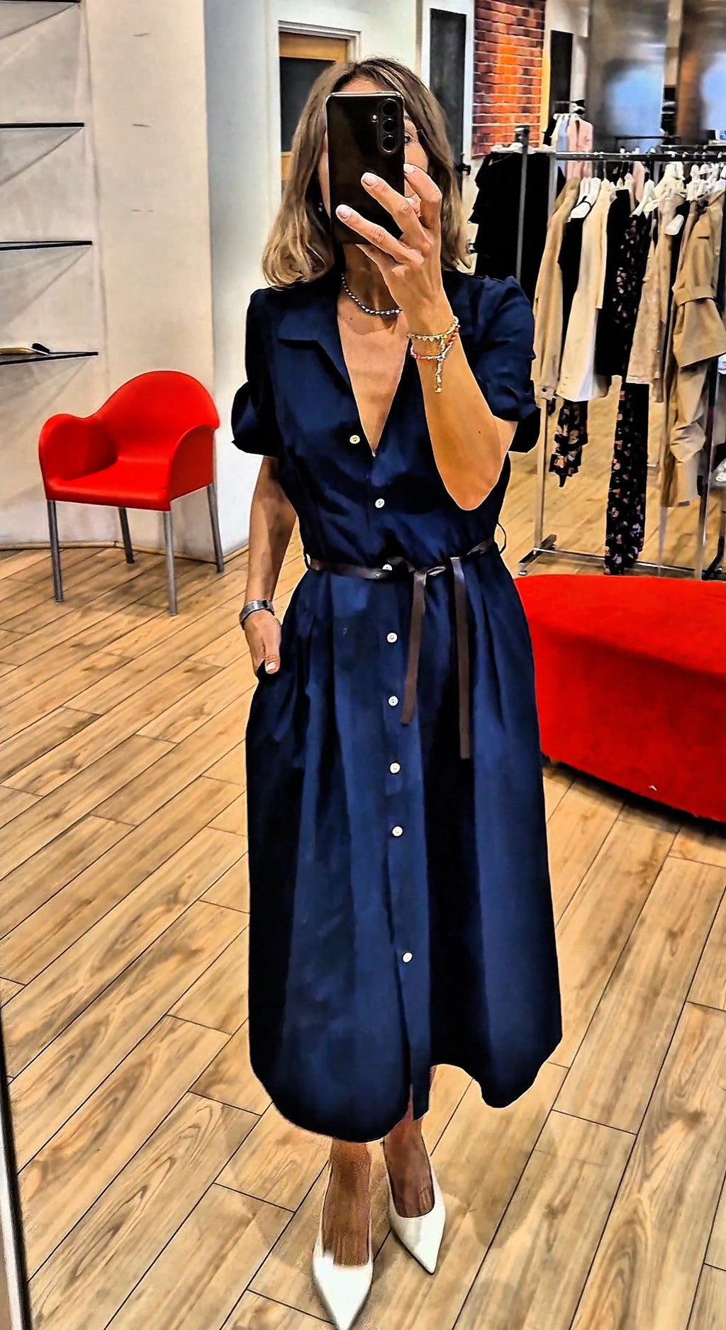 Susy Mix abito lungo 60462A 100% cotone blu