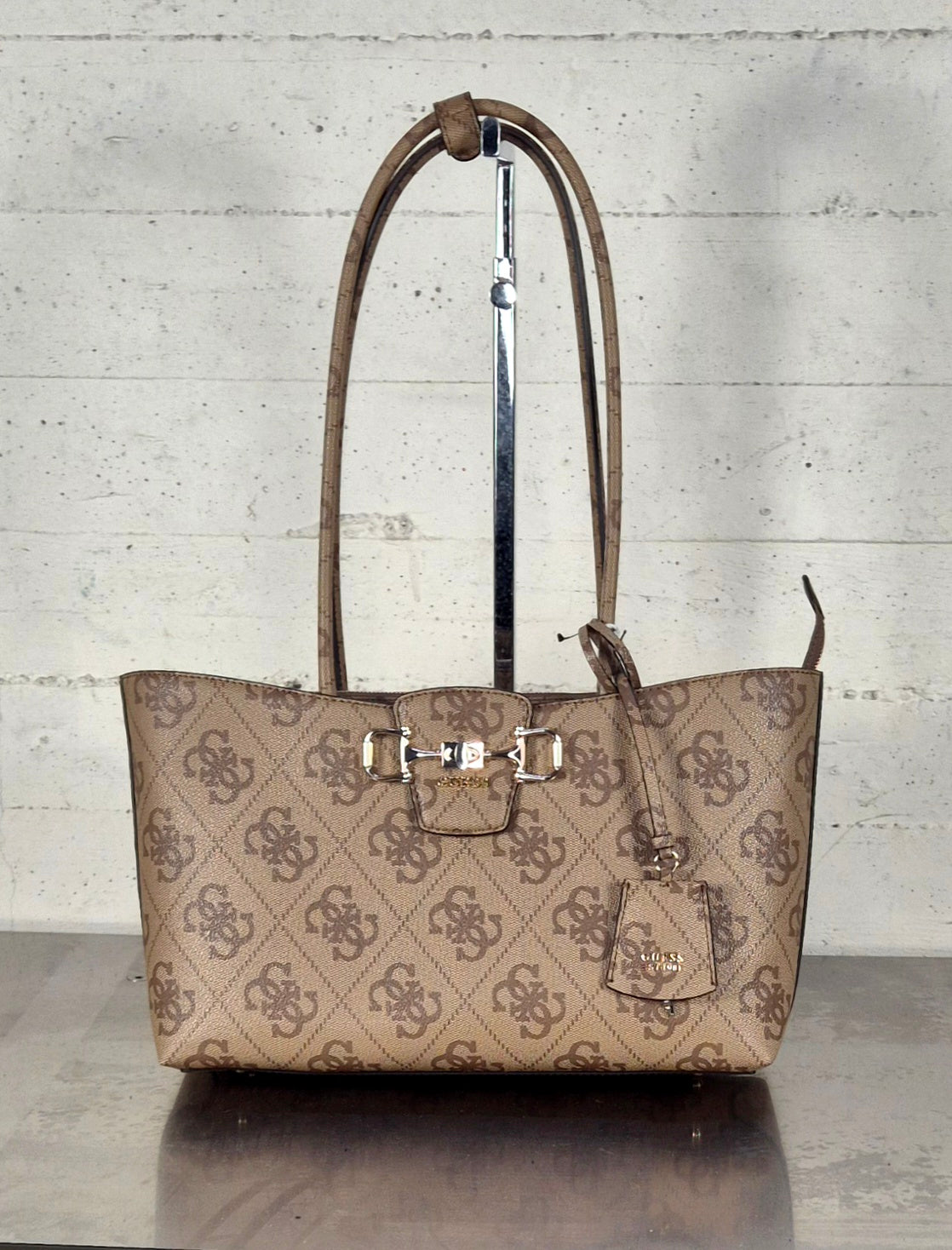 Guess borsa  toite con manici HWS0S9924230 LTL beige logato
