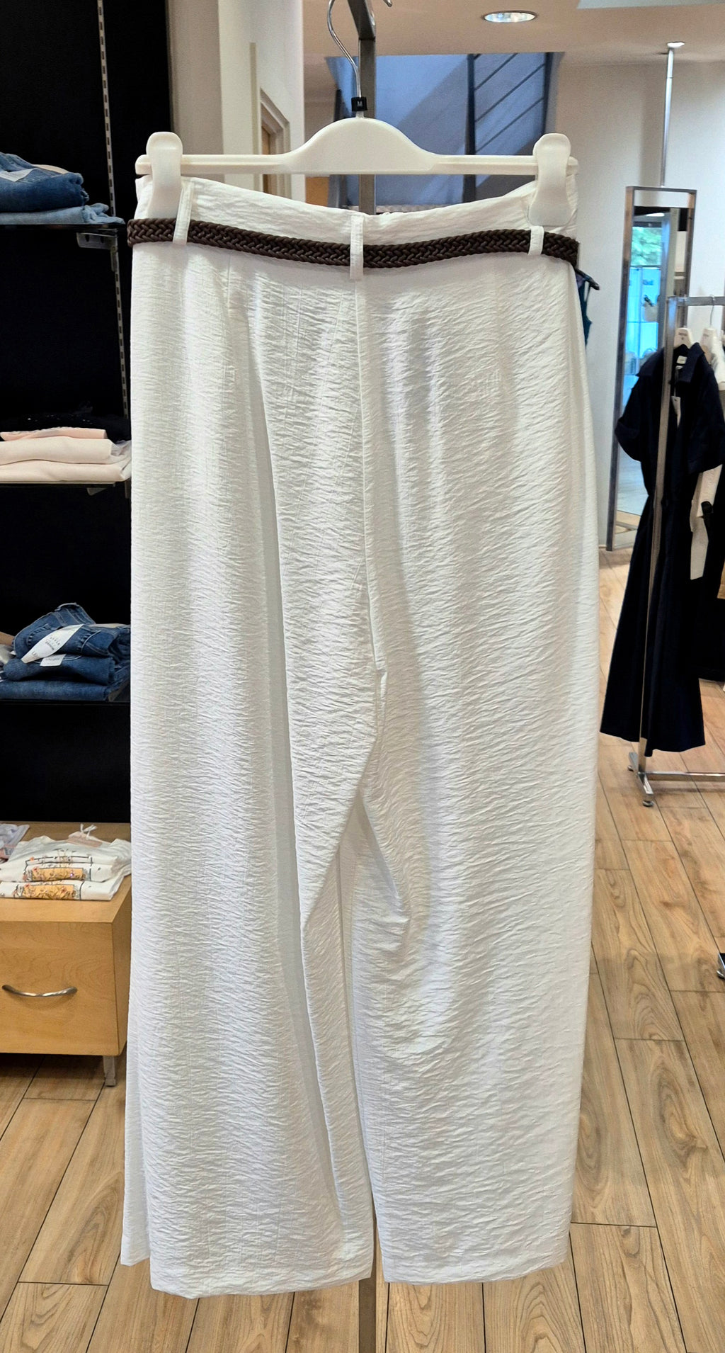 Susy Mix pantalone mistoviscosa  10655 u14 bianco