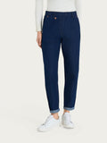 Ragno jeans carrot con elastico DM48P7057 denim blue stretch