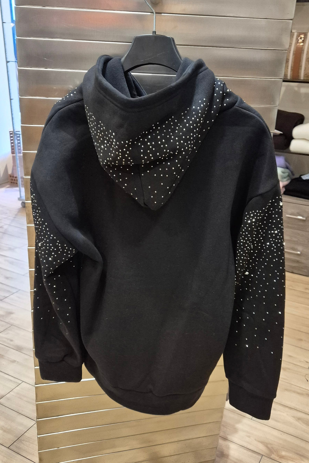 Adon felpa con brillantini all over AD26383 colore nero