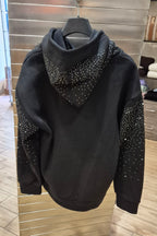 Adon felpa con brillantini all over AD26383 colore nero