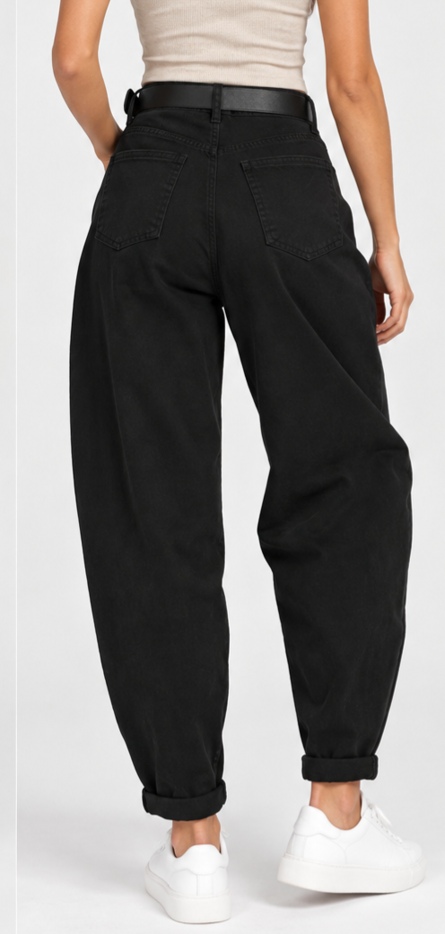 Susy Mix pantalone baloon con cuoricino nero 60285PMTRU75