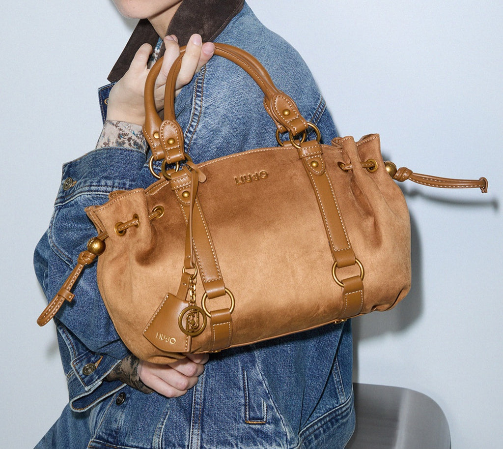 Liu Jo borsa con manici in ecocamoscio cuoio AF6081t711a 81140