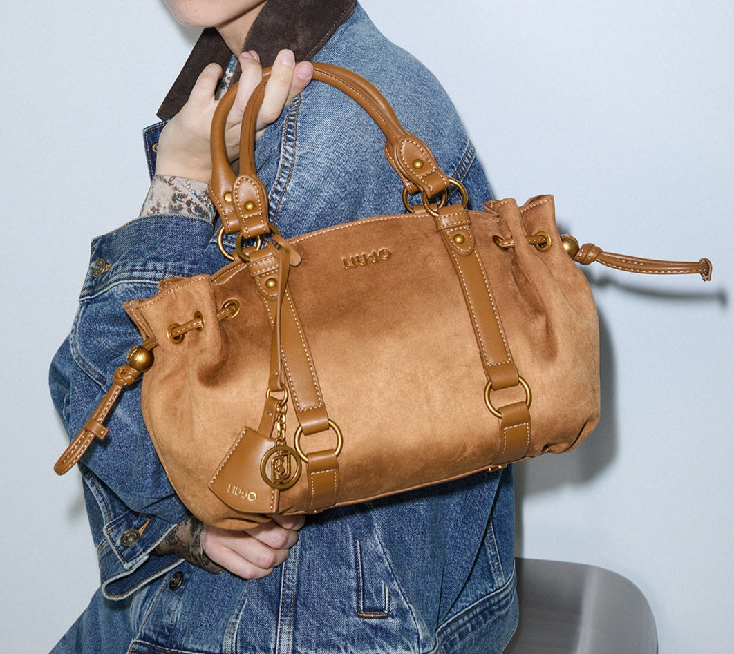 Liu Jo borsa con manici in ecocamoscio cuoio AF6081t711a 81140