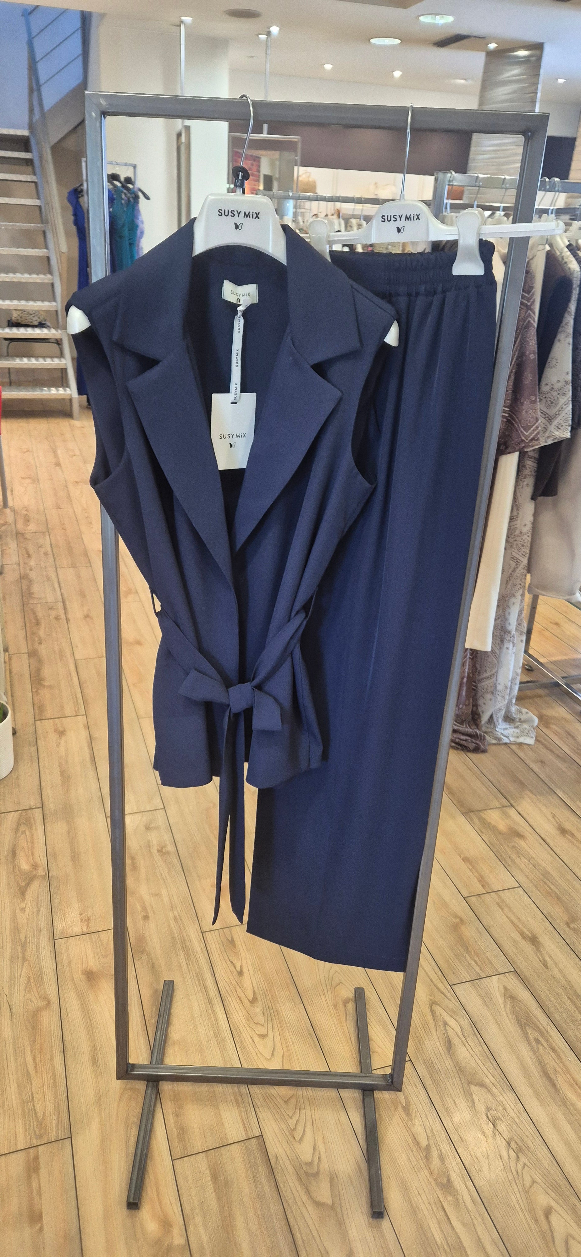 Susy mix completo gilet + pantalone 30401U16 blu