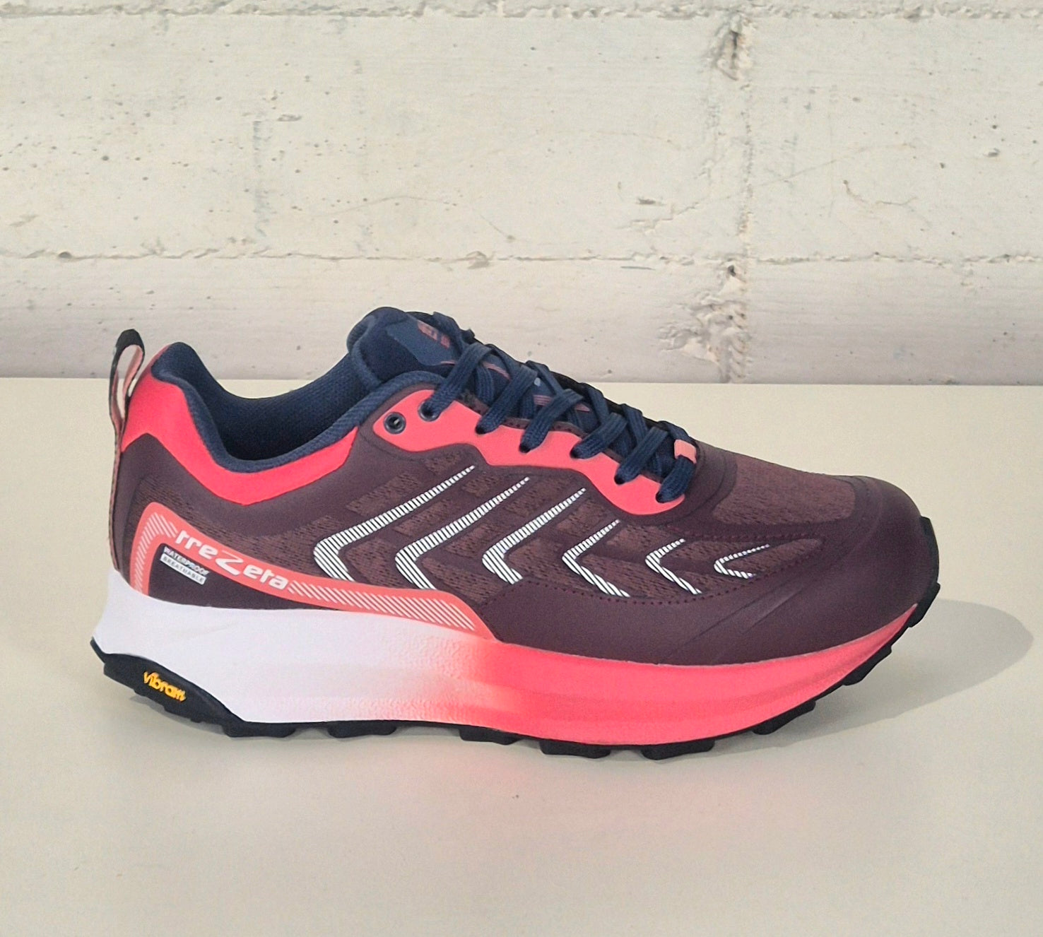 Trrezeta scarpa donna Sekai wp bordeaux/coral fondo vibram