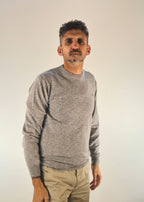 Gant maglia girocollo lambswool superfine grigio chiaro 250308721193