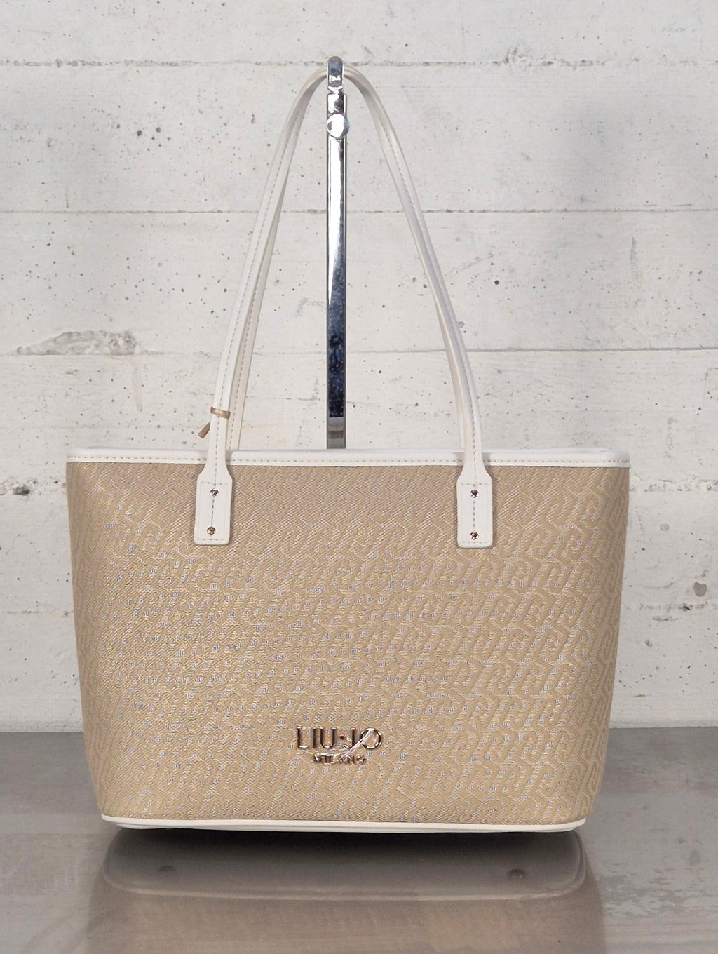 Liu Jo borsa tote evrim logata AA6071T378A 00005 NATURALE