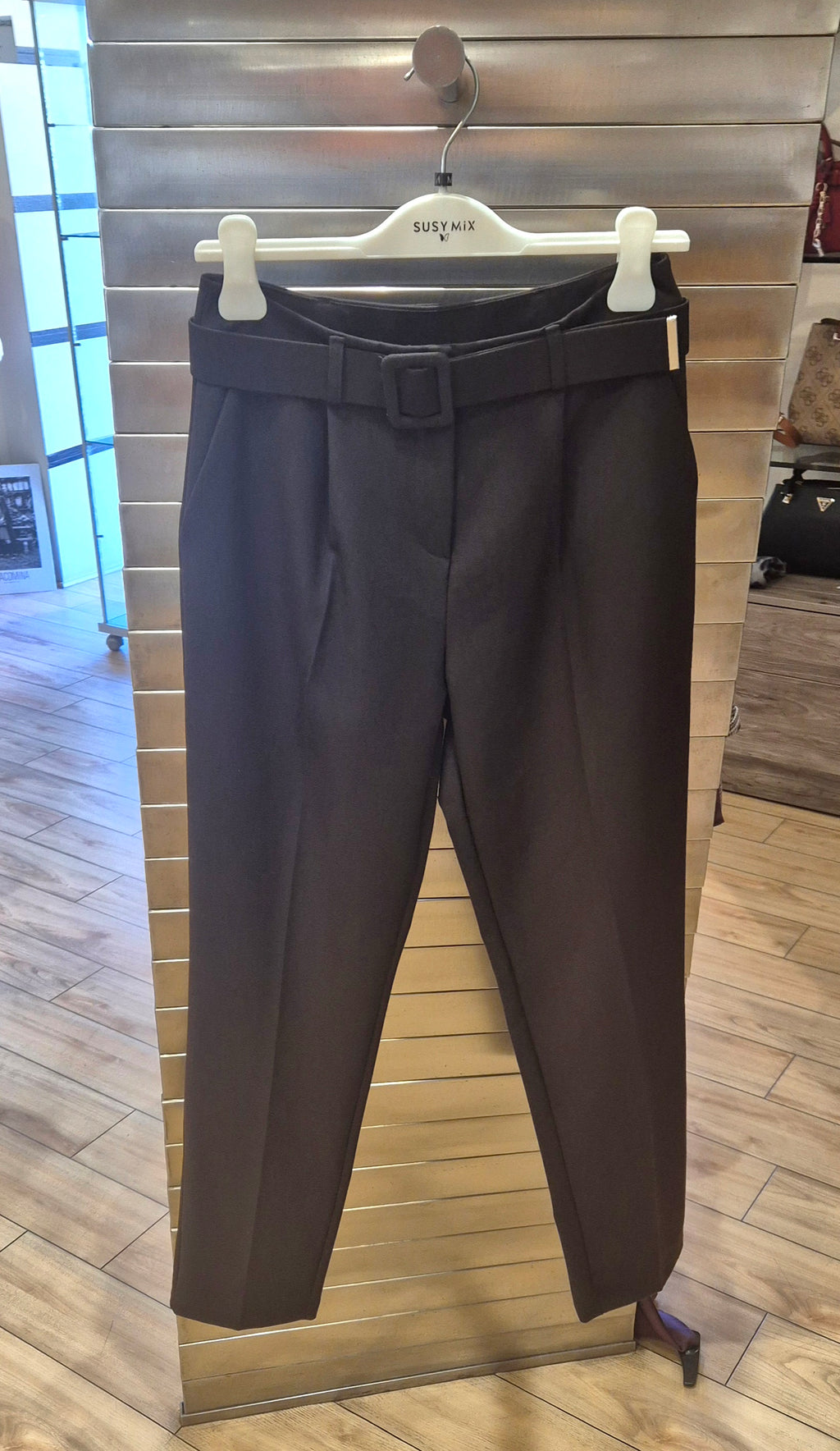 Susy mix pantalone c/cintura dritto T1196D157U75 nero