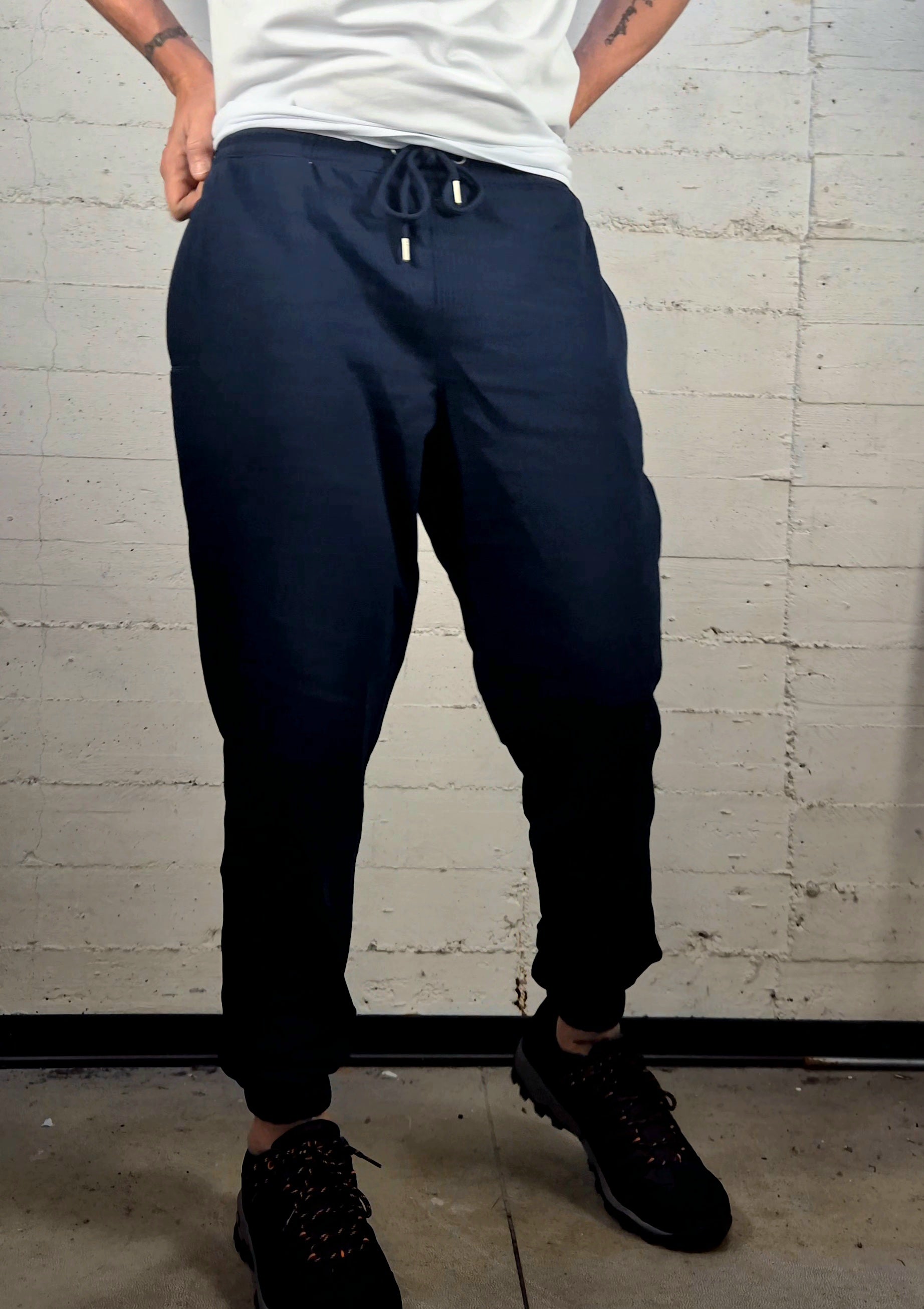 Sun 68 pantalone in felpa F3613607 blu cotone garzato