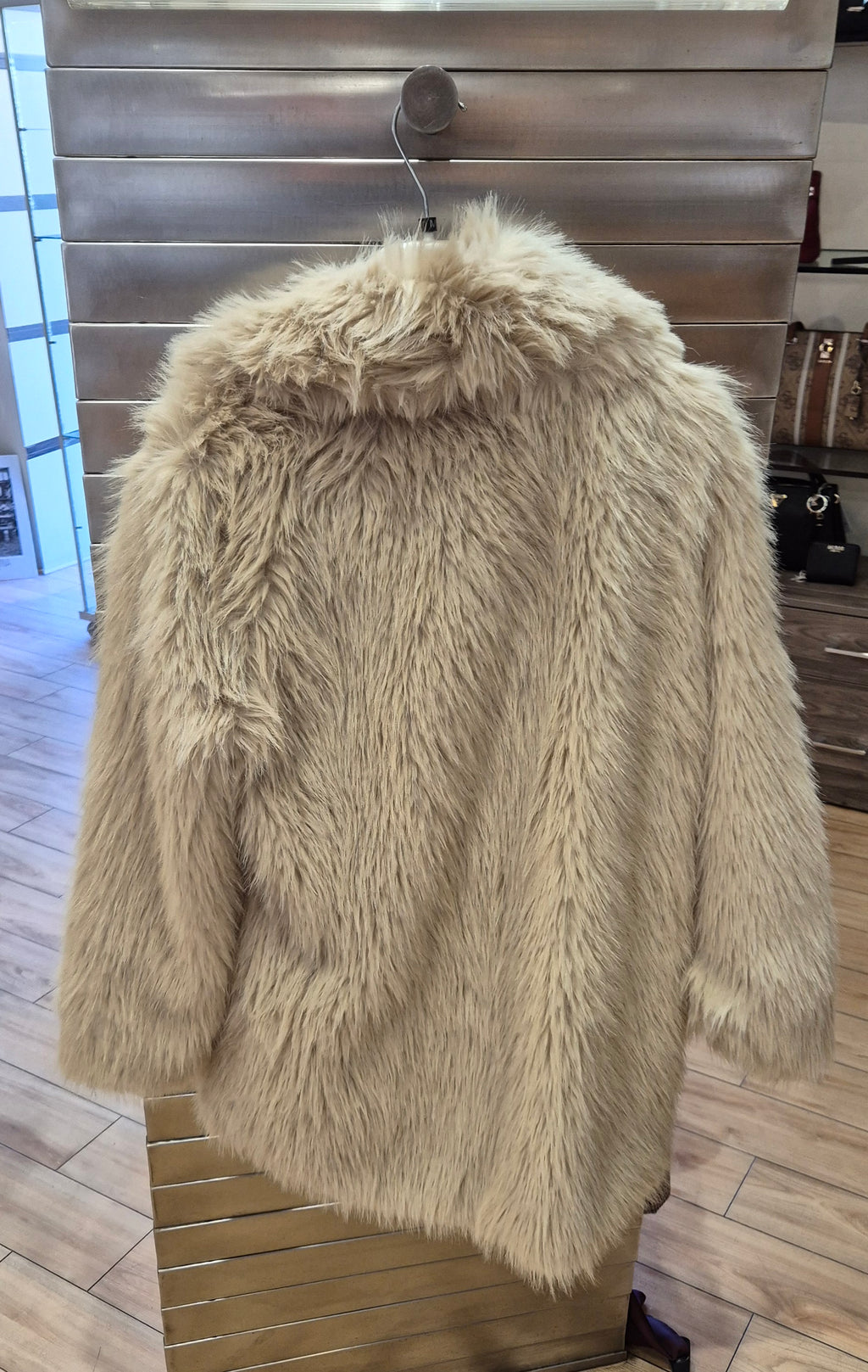 Susy mix ecopelliccia midi beige 2486125U13