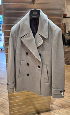 Seinse cappotto doppio petto grigio perla CP65SSPERLA