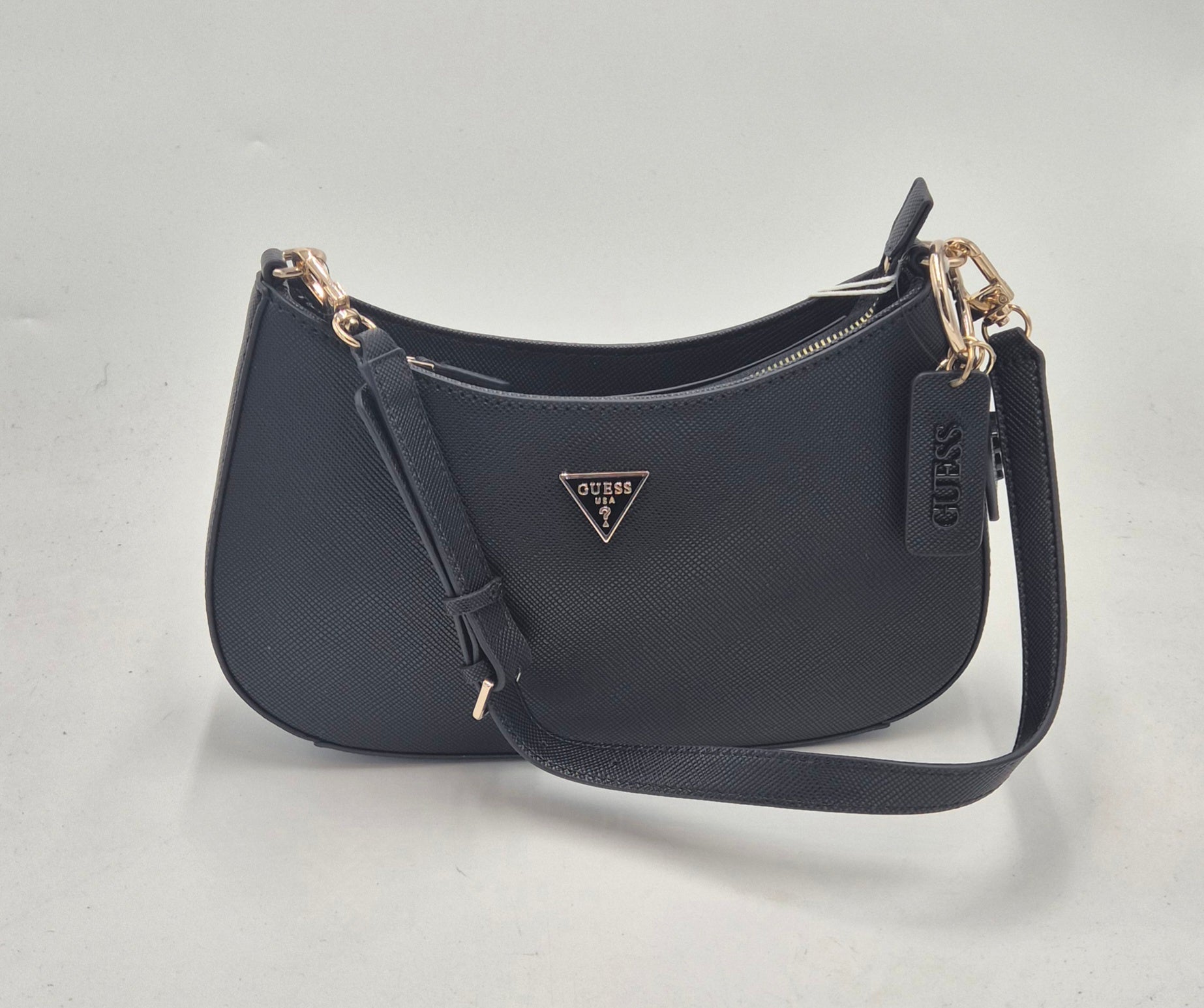 Guess borsa baguette a spalla HWZG9672180 black nero