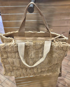 Liu Jo borsa shopping bag  grande in mistolana 2F5027T03003003 beige