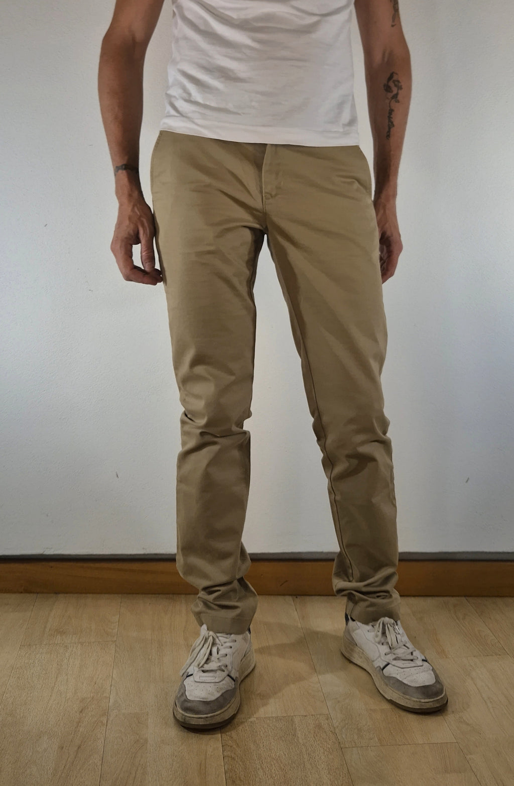 Gant pantalone chinos cotone stretch 25031505380248 beige khaki