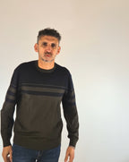 Armani ax maglia bicolore marrone/blu girocollo XM000901AF11965