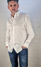 Guess camicia uomo strretch M1YH20W7ZK1 G011 bianca