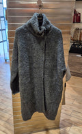 Liu Jo cappotto in maglia bucle' GRIGIO mf5441ma50p02050