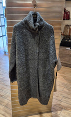 Liu Jo cappotto in maglia bucle' GRIGIO mf5441ma50p02050