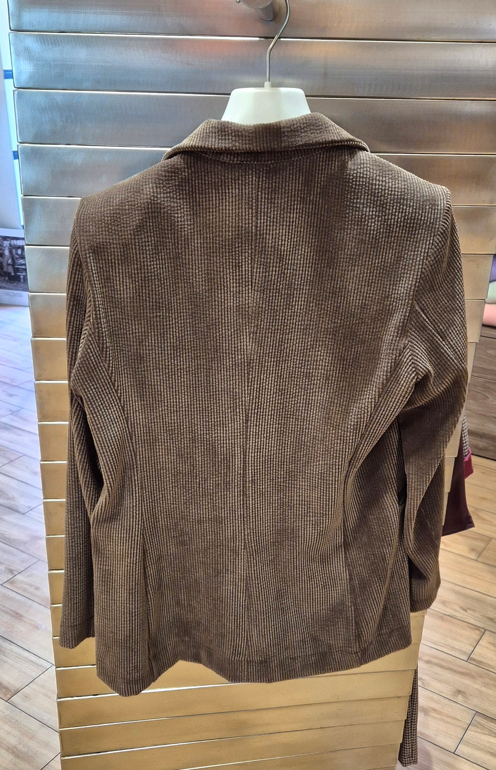 Susy Mix giacca velluto stretch D503T38LU70 marrone moro