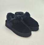 Vivienne D sabot pelliccia camoscio nero VST011NERO