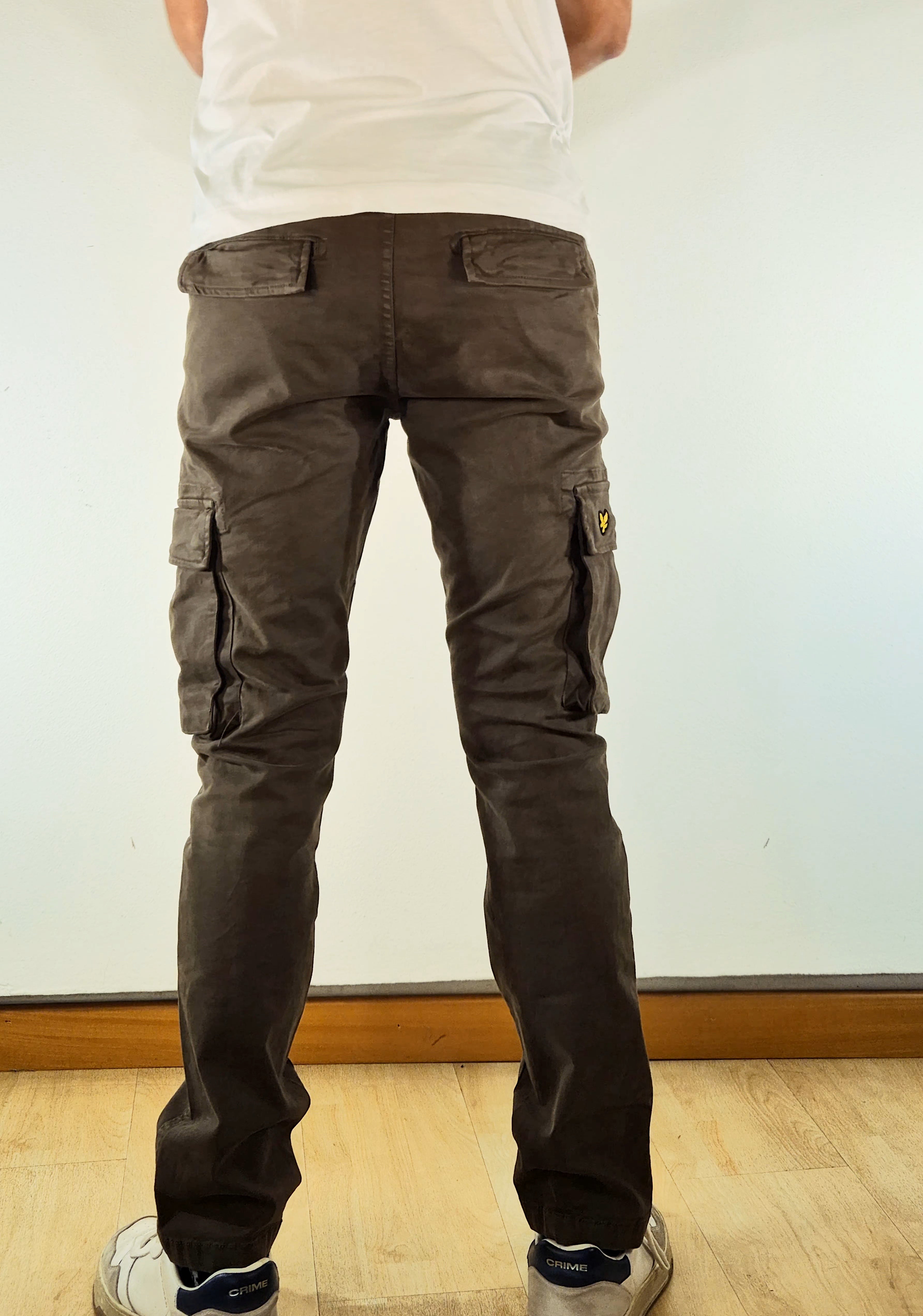 Lyle & Scott pantalone cargo TR2109ITA077 verde militare