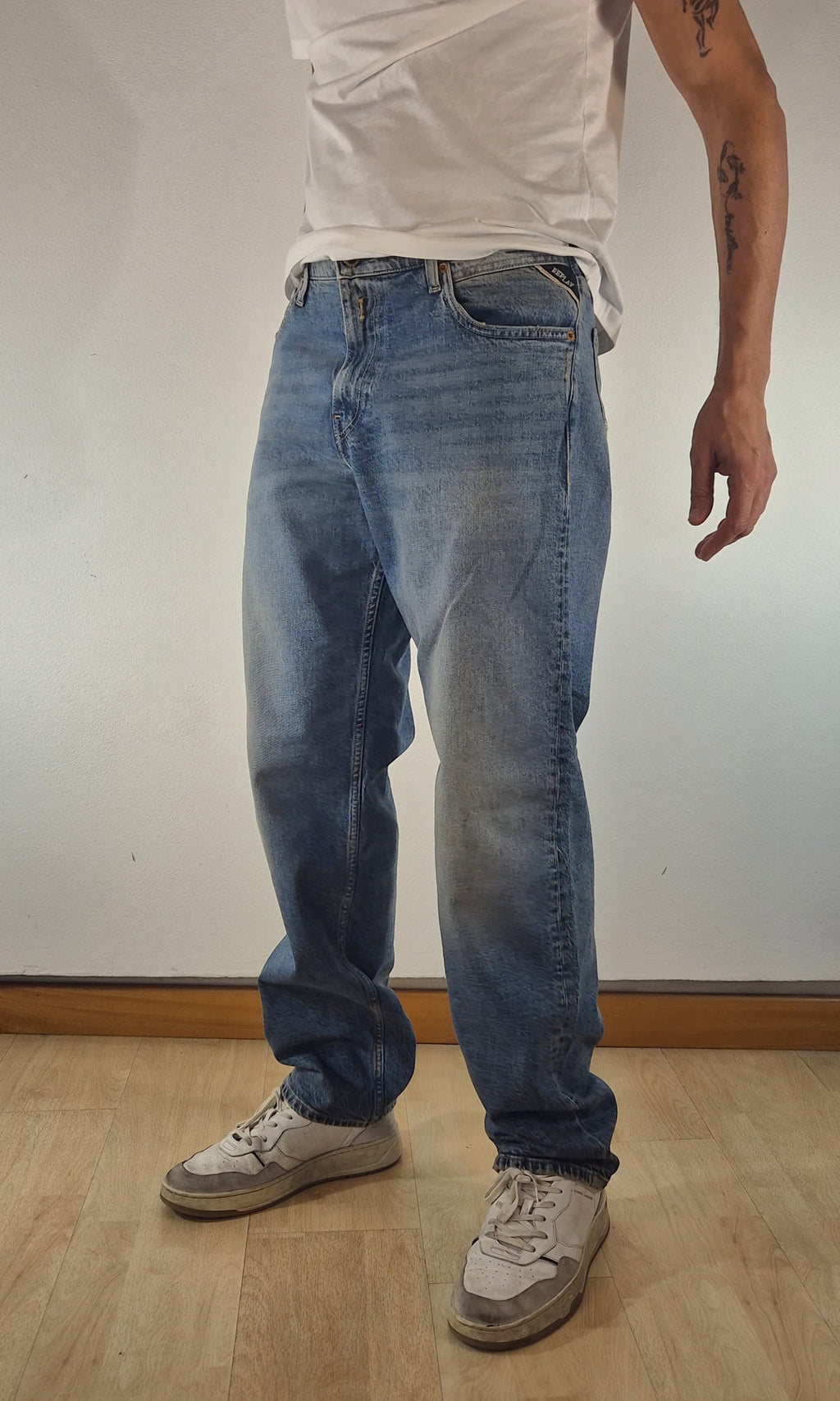 Replay jeans Kyran relaxed fit denim chiaro MI1031R727952009