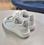 Meline' sneaker pelle bianca/argento 607ACCBI E999