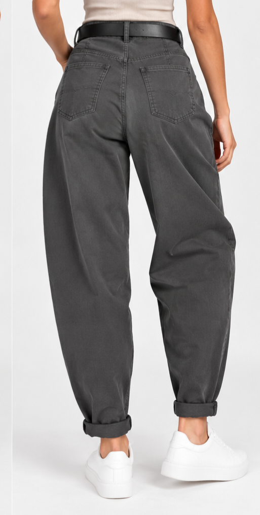 Susy Mix pantalone baloon con cuoricino grigio piombo 60285PMTRU51