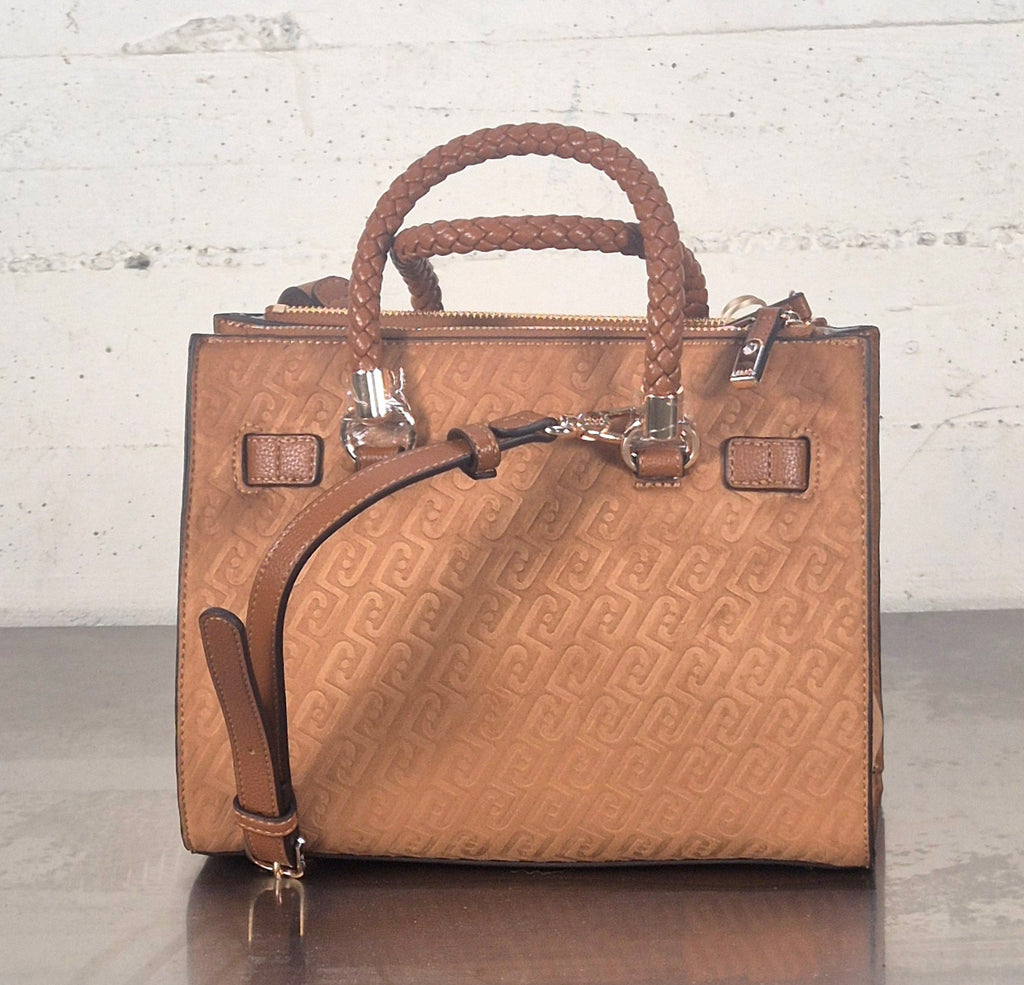 Liu Jo borsa tote logata AA6059T348AX0742 marrone sequoia