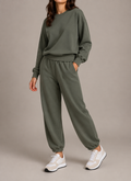 Susy Mix tuta felpa + pantalone cotone stretch 2747 UE0 verde