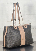 Liu Jo borsa tote ematite logata AA6104E118MC3904 MORO