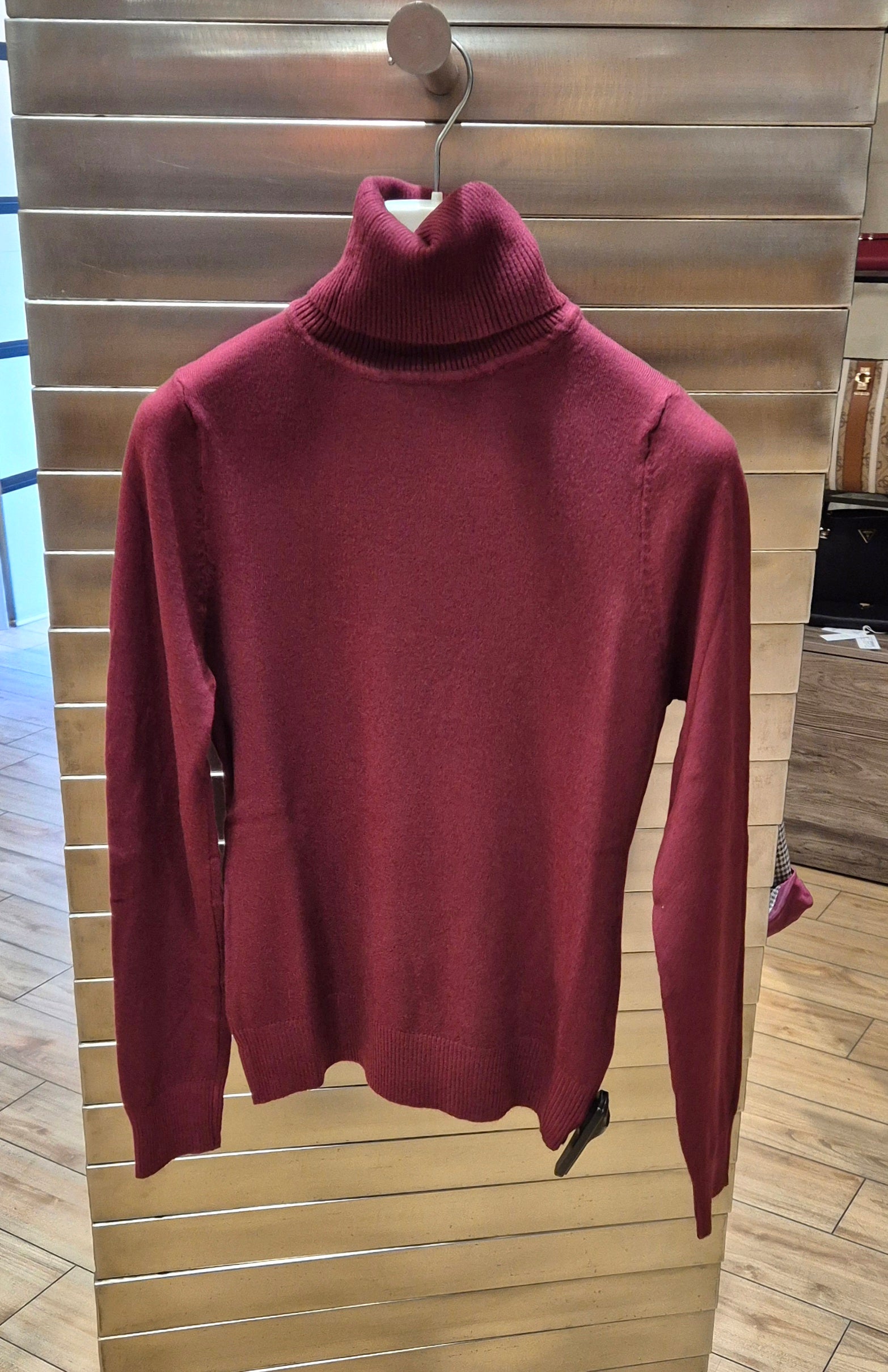 Susy mix maglioncino dolcevita basic mistoviscosa 250907UE2 bordeaux