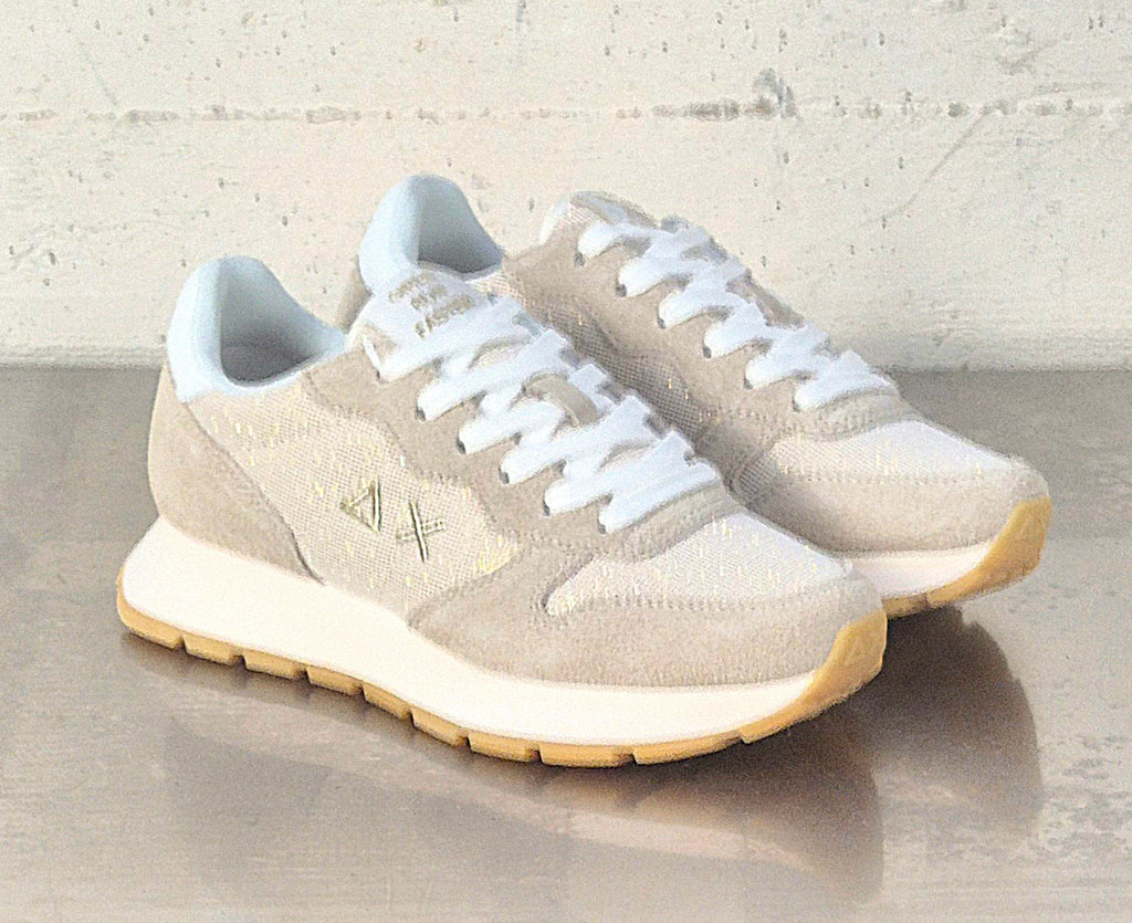 Sun 68 sneaker donna oro Z3620343 Ally glitter textile