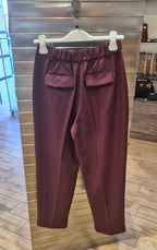 Susy mix pantalone vestibilità relaxed T1676D157UE2 bordeaux