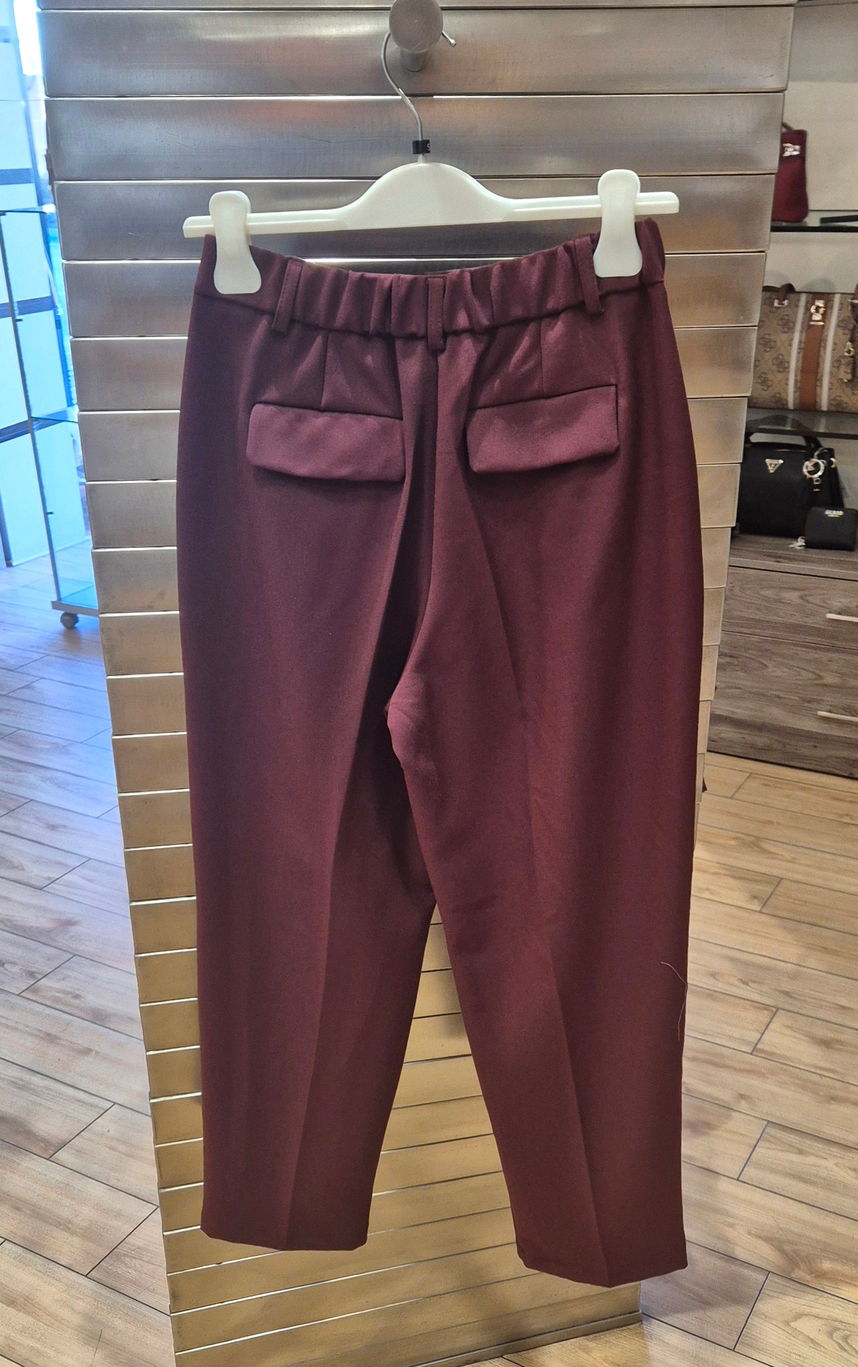 Susy mix pantalone vestibilità relaxed T1676D157UE2 bordeaux