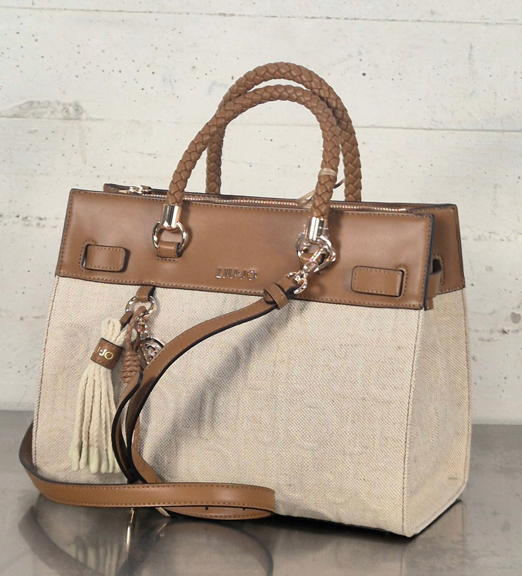 Liu Jo borsa satchel Manhattan AA6246T381A00005 NATURALE