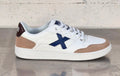 Munich sneaker in pelle 8908115 LEGIT MAN 115 bianco/blu/beige