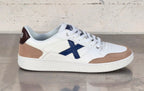 Munich sneaker in pelle 8908115 LEGIT MAN 115 bianco/blu/beige