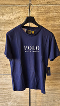 Polo ralph lauren t-shirt manica corta con cavallino BLU 714899613/003