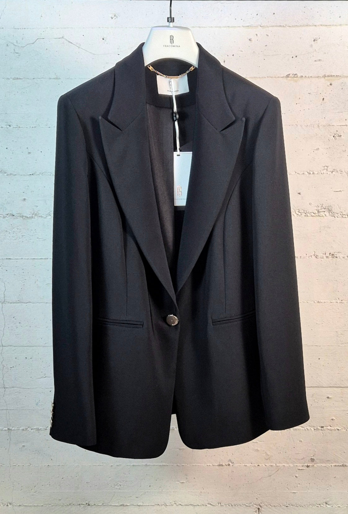 Fracomina giacca 1 bottone bistretch regular J2001W42901 053 nero